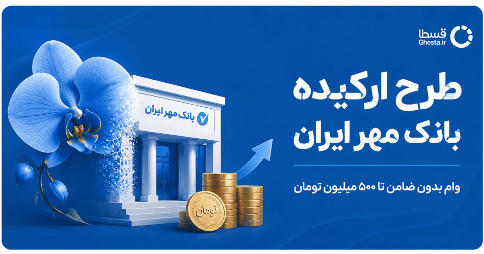 تصویر شاخص برای مقاله وام ارکیده بانک مهر ایران با طرحی انیمیشنی از سردر بانک مهر ایران